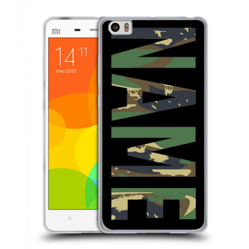 Силиконовый чехол на Xiaomi Mi Note с принтом NAME