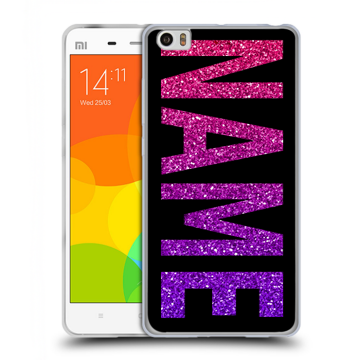 Силиконовый чехол на Xiaomi Mi Note с принтом NAME