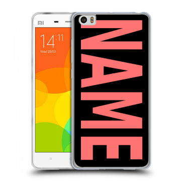 Силиконовый чехол на Xiaomi Mi Note с принтом NAME
