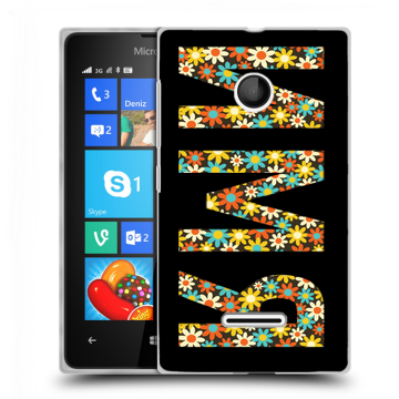 Пластиковый чехол на Microsoft Lumia 435 с принтом ИМЯ