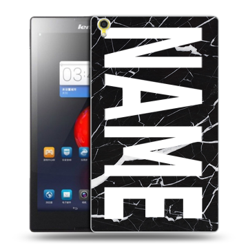 Силиконовый чехол на Lenovo Tab S8 с принтом NAME