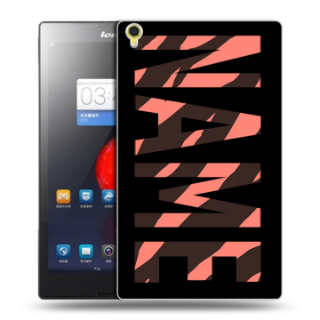 Силиконовый чехол на Lenovo Tab S8 с принтом NAME