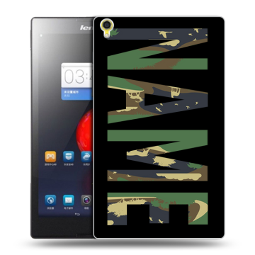 Силиконовый чехол на Lenovo Tab S8 с принтом NAME