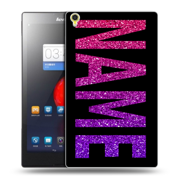 Силиконовый чехол на Lenovo Tab S8 с принтом NAME