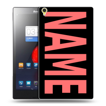 Силиконовый чехол на Lenovo Tab S8 с принтом NAME
