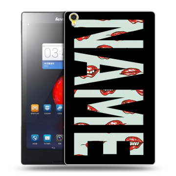 Силиконовый чехол на Lenovo Tab S8 с принтом NAME