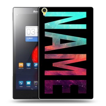 Силиконовый чехол на Lenovo Tab S8 с принтом NAME