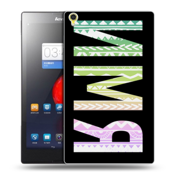 Силиконовый чехол на Lenovo Tab S8 с принтом ИМЯ