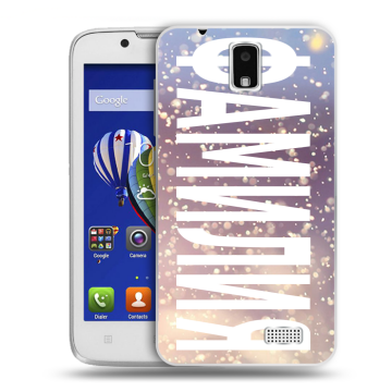 Пластиковый чехол на Lenovo A328 с принтом ФАМИЛИЯ