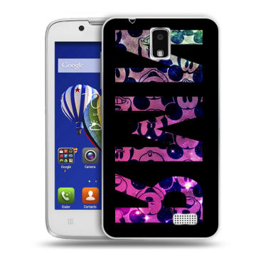 Пластиковый чехол на Lenovo A328 с принтом ИМЯ