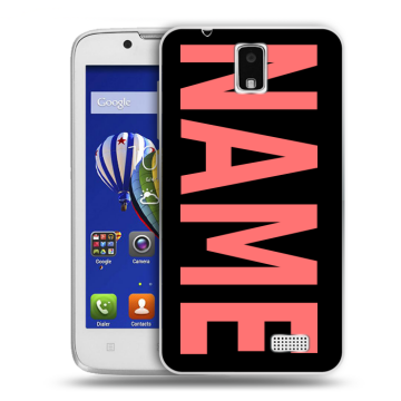 Пластиковый чехол на Lenovo A328 с принтом NAME