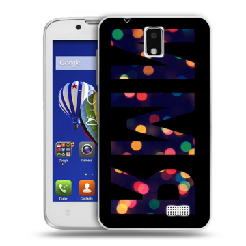 Пластиковый чехол на Lenovo A328 с принтом ИМЯ
