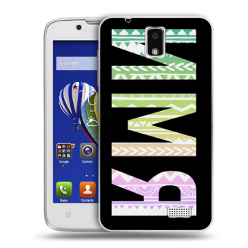 Пластиковый чехол на Lenovo A328 с принтом ИМЯ