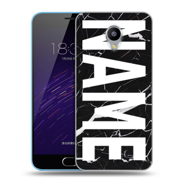 Пластиковый чехол на Meizu M1 с принтом NAME