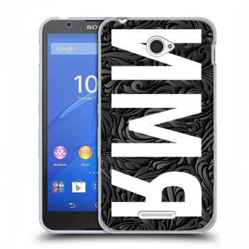Пластиковый чехол на Sony Xperia E4 с принтом ИМЯ