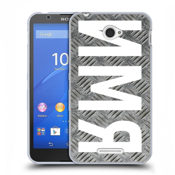 Пластиковый чехол на Sony Xperia E4 с принтом ИМЯ