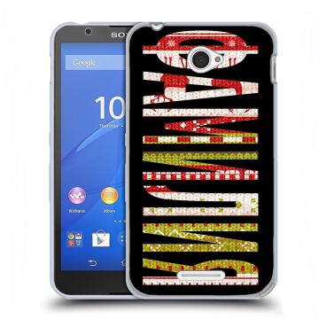 Пластиковый чехол на Sony Xperia E4 с принтом ФАМИЛИЯ