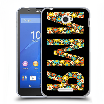 Пластиковый чехол на Sony Xperia E4 с принтом ИМЯ