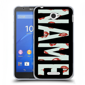 Пластиковый чехол на Sony Xperia E4 с принтом NAME