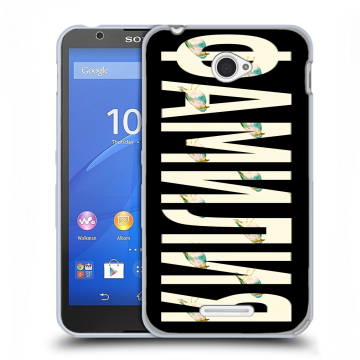 Пластиковый чехол на Sony Xperia E4 с принтом ФАМИЛИЯ