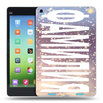 Силиконовый чехол на Xiaomi MiPad с принтом ФАМИЛИЯ