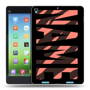 Силиконовый чехол на Xiaomi MiPad с принтом NAME