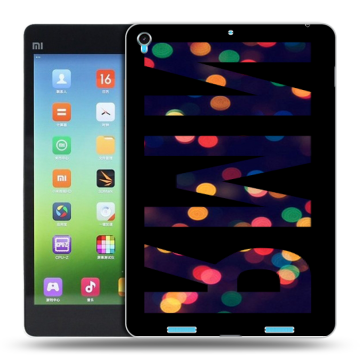 Силиконовый чехол на Xiaomi MiPad с принтом ИМЯ