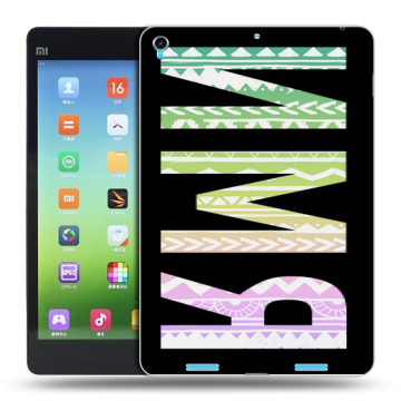 Силиконовый чехол на Xiaomi MiPad с принтом ИМЯ