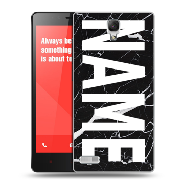 Пластиковый чехол на Xiaomi RedMi Note с принтом NAME
