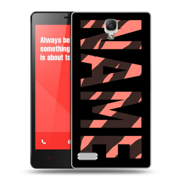 Пластиковый чехол на Xiaomi RedMi Note с принтом NAME
