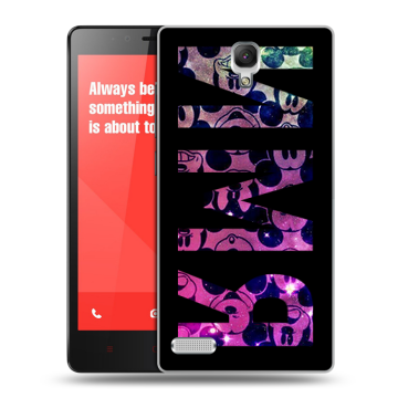 Пластиковый чехол на Xiaomi RedMi Note с принтом ИМЯ