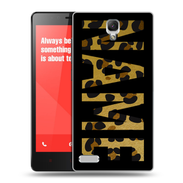 Пластиковый чехол на Xiaomi RedMi Note с принтом NAME