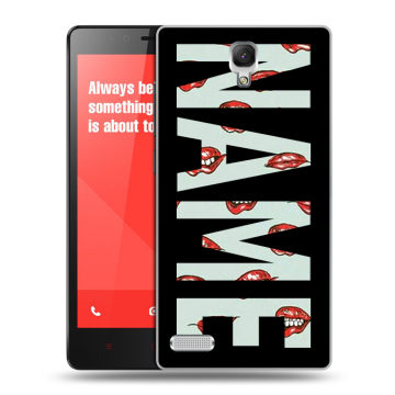 Пластиковый чехол на Xiaomi RedMi Note с принтом NAME
