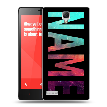 Пластиковый чехол на Xiaomi RedMi Note с принтом NAME