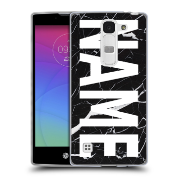 Силиконовый чехол на LG Spirit с принтом NAME
