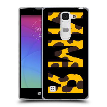 Силиконовый чехол на LG Spirit с принтом ИМЯ