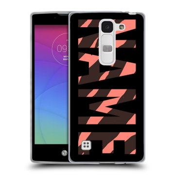 Силиконовый чехол на LG Spirit с принтом NAME