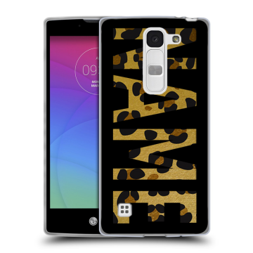 Силиконовый чехол на LG Spirit с принтом NAME