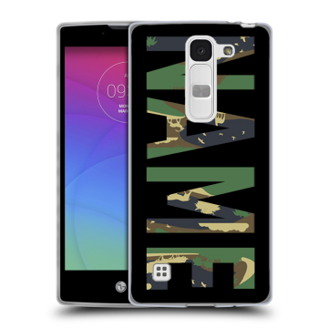 Силиконовый чехол на LG Spirit с принтом NAME