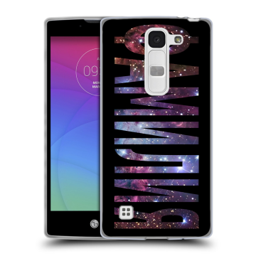 Силиконовый чехол на LG Spirit с принтом ФАМИЛИЯ