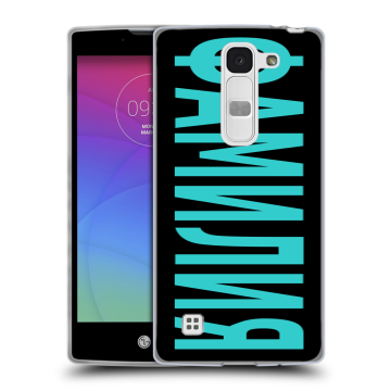 Силиконовый чехол на LG Spirit с принтом ФАМИЛИЯ
