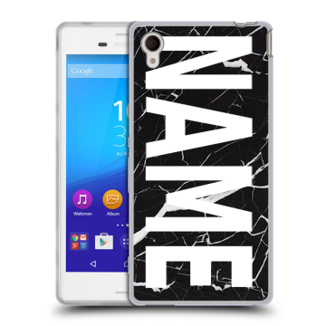 Пластиковый чехол на Sony Xperia M4 Aqua с принтом NAME