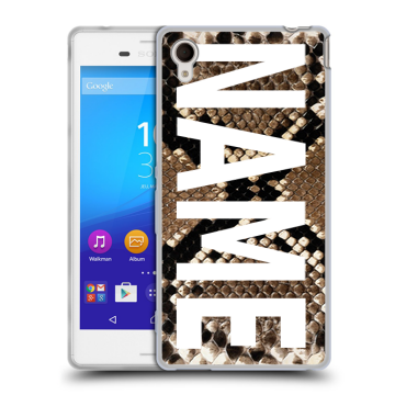 Пластиковый чехол на Sony Xperia M4 Aqua с принтом NAME