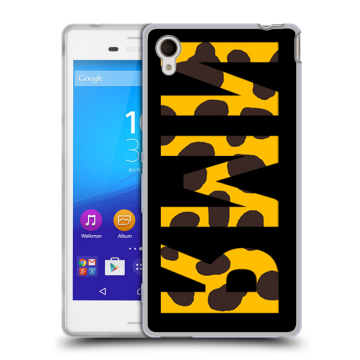 Пластиковый чехол на Sony Xperia M4 Aqua с принтом ИМЯ