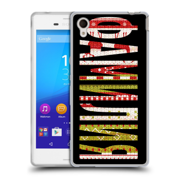 Пластиковый чехол на Sony Xperia M4 Aqua с принтом ФАМИЛИЯ