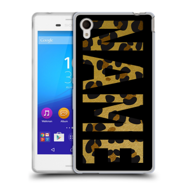 Пластиковый чехол на Sony Xperia M4 Aqua с принтом NAME