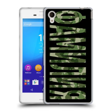 Пластиковый чехол на Sony Xperia M4 Aqua с принтом ФАМИЛИЯ