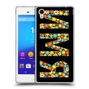 Пластиковый чехол на Sony Xperia M4 Aqua с принтом ИМЯ