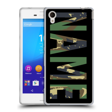 Пластиковый чехол на Sony Xperia M4 Aqua с принтом NAME
