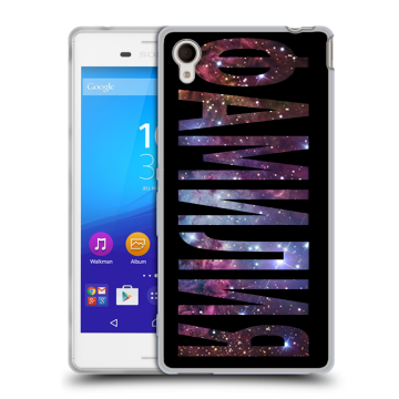 Пластиковый чехол на Sony Xperia M4 Aqua с принтом ФАМИЛИЯ